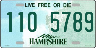 NH license plate 1105789