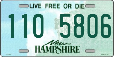 NH license plate 1105806
