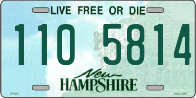 NH license plate 1105814