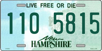 NH license plate 1105815