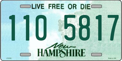 NH license plate 1105817