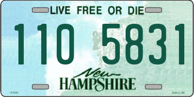 NH license plate 1105831