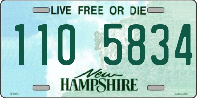 NH license plate 1105834