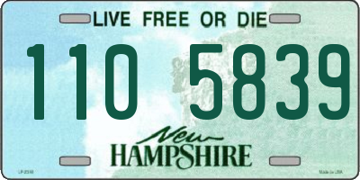 NH license plate 1105839