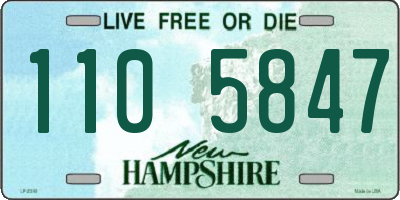NH license plate 1105847