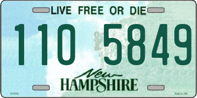 NH license plate 1105849