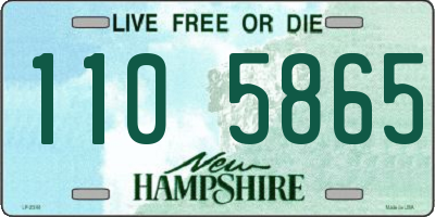 NH license plate 1105865