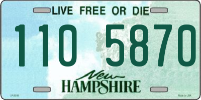 NH license plate 1105870