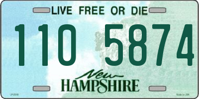 NH license plate 1105874