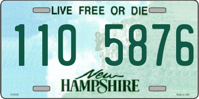 NH license plate 1105876
