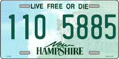 NH license plate 1105885