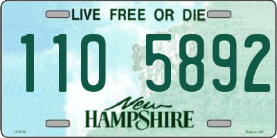 NH license plate 1105892