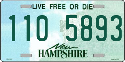 NH license plate 1105893