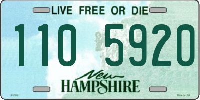 NH license plate 1105920