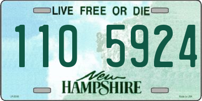 NH license plate 1105924
