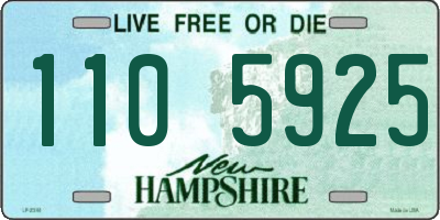 NH license plate 1105925