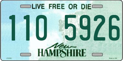 NH license plate 1105926