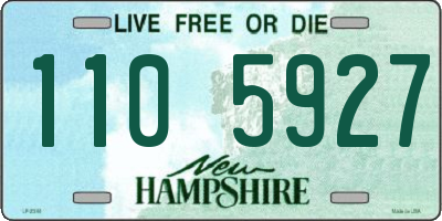 NH license plate 1105927