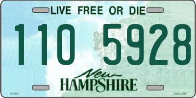 NH license plate 1105928