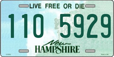 NH license plate 1105929