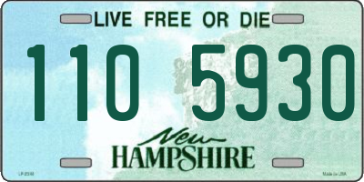 NH license plate 1105930