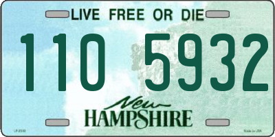NH license plate 1105932