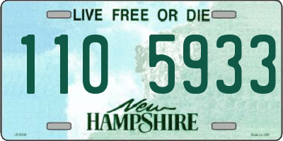 NH license plate 1105933