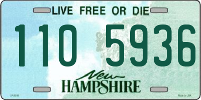 NH license plate 1105936