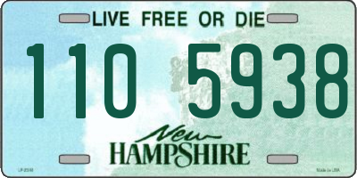 NH license plate 1105938
