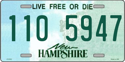 NH license plate 1105947
