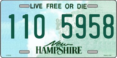 NH license plate 1105958