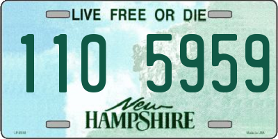 NH license plate 1105959