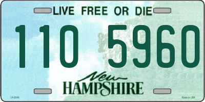 NH license plate 1105960