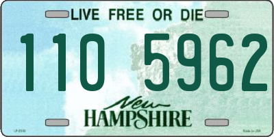 NH license plate 1105962