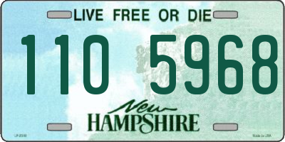 NH license plate 1105968