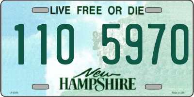 NH license plate 1105970