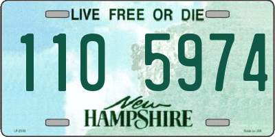 NH license plate 1105974