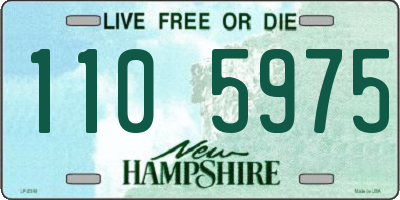 NH license plate 1105975