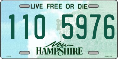 NH license plate 1105976