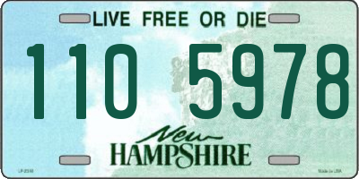 NH license plate 1105978