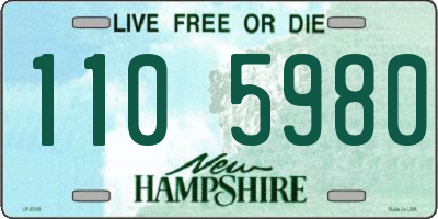 NH license plate 1105980