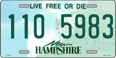 NH license plate 1105983