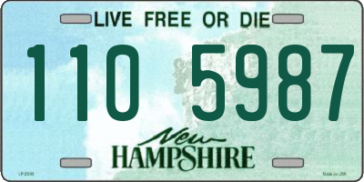 NH license plate 1105987