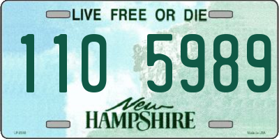 NH license plate 1105989