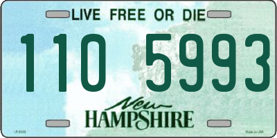NH license plate 1105993