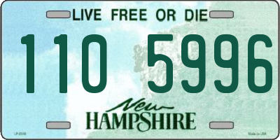 NH license plate 1105996