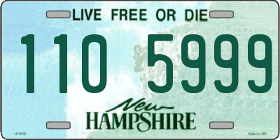 NH license plate 1105999