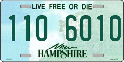 NH license plate 1106010