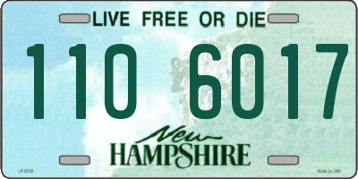 NH license plate 1106017