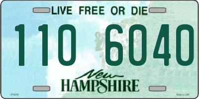 NH license plate 1106040